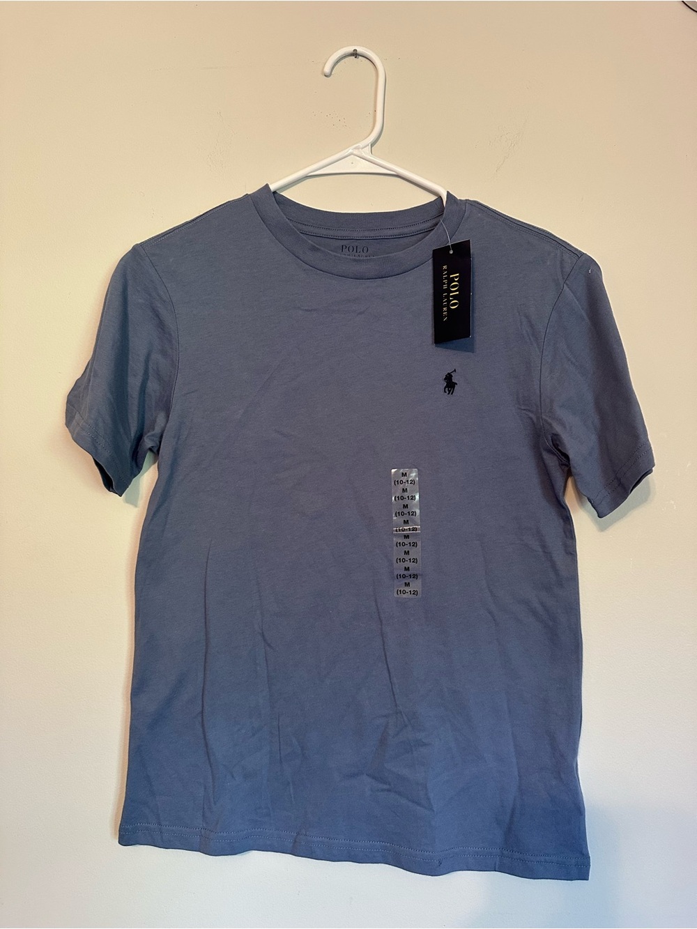 Ralph Lauren BOYS Crew Neck T-Shirt in Slate Blue